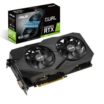 ASUS GF DUAL-RTX2060-6G-EVO 6GB GDDR6 1680MHZ DVI HDMI2 DP   IN CTLR (90YV0CH4-M0NA00)