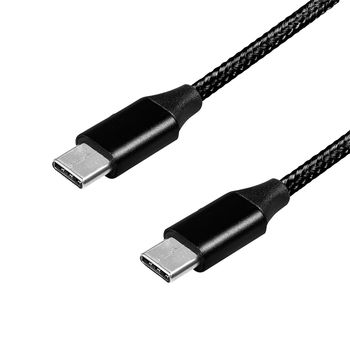 LOGILINK USB 2.0 Kabel, USB-C zu USB-C, schwarz, 0,3m (CU0153)