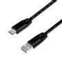 LOGILINK USB 2.0 Kabel zu USB-C Stecker, schwarz, 1,0m