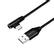 LOGILINK Cable Logilink USB-C CU0137 0,3m black angled plug; USB-A to USB-C