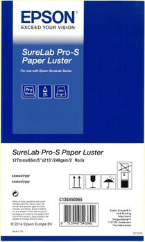 EPSON SureLab Pro-S Paper Luster BP 5"x65m 2 rolls (C13S450065BP)