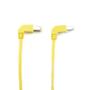 BLACK BOX SPACEGAIN CAT5E F/UTP 90° ANGLED PATCH CABLE - 0.3M, YELLOW, 90° DOWN TO UP