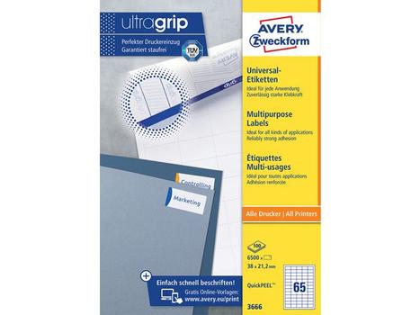 AVERY White Labels 65 Tv   (3666)
