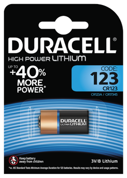 DURACELL CR123 Batteri (032149)