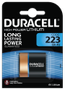 DURACELL Ultra Photo 223 Battery, 1pk