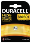 DURACELL 386/301 Battery, 1pk