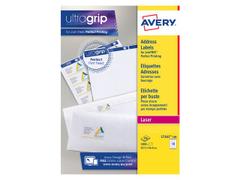 AVERY White Adressing Labels For Laser 63.6x46.6mm 18 Labels/Sheets **100-pack**