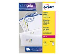 AVERY Laser Address Label 99.1x33.9mm 16 Per A4 Sheet White (Pack 4000 Labels) L7162-250