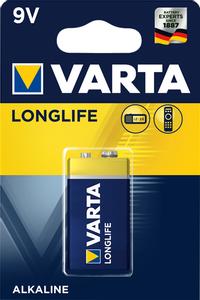 VARTA Longlife Extra 9V/6LR61 B1 - qty 10 (4122 101 411)