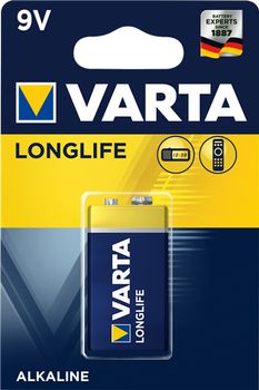 VARTA 1 Longlife Extra 9V block 6 LR 61 (04122101411)