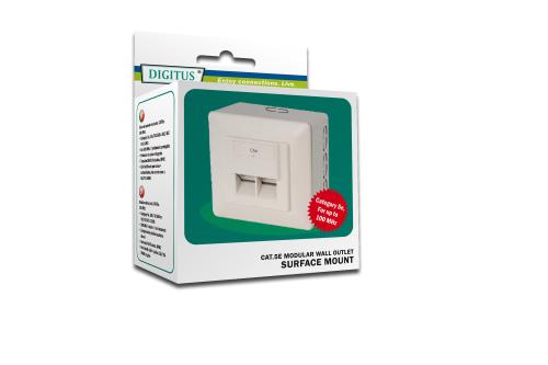 DIGITUS RJ45 Dose DIGITUS 2xRJ45 8P8C (DN-9002-N)