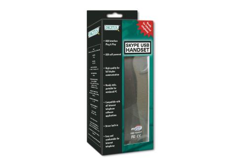 DIGITUS SKYPE USB telephone handset DA-70772 - IP-håndsæt (DA-70772)