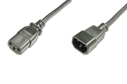 ASSMANN Electronic Digitus Power Cable C14 to C13. Black 1.2m (AK-440201-012-S)