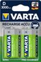 VARTA 1x2 Rechargeable Akku D Ready2Use NiMH Mono 3000 mAh