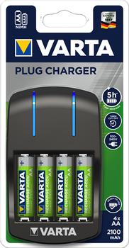 VARTA Plug Charger incl. 4x 2100 mAh Mignon AA (57647101451)
