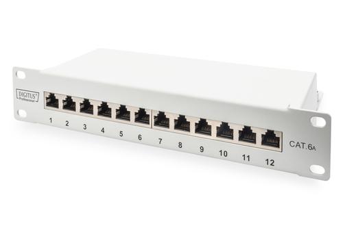 DIGITUS 10" PatchPanel. Cat6a. 12 Port. STP. Grey (DN-91612S-EA-G)
