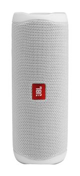 JBL Flip 5 Trådløs bluetooth høyttaler (hvit) Bluetooth,  12 timers batteritid,  vanntett (IPX7). Hvit (JBLFLIP5WHT)