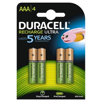 DURACELL Batteri Duracell StayCharged opladeligt HR03/AAA MAH 800 pk/4 (203822)