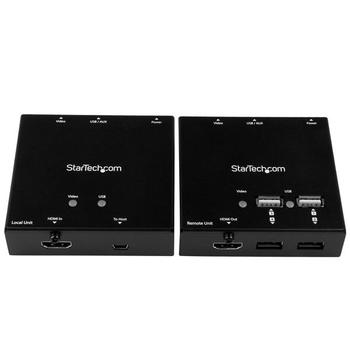 STARTECH HDMI over CAT6 Extender with 4-port USB Hub - 50m - 1080p (ST121USBHD)