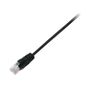 V7 CAT6 ETHERNET BLACK UTP 50CM RJ45 100 COPPER SNAGLESS CABL