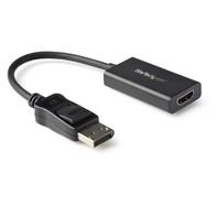 StarTech DisplayPort to HDMI Adapter, 4K 60Hz HDR10 Active DisplayPort 1.4 to HDMI 2.0b Video Converter, 4K DP to HDMI Adapter Dongle for Monitor/Display/TV, Latching DP Connector - Ultra HD, EMI Shielding (DP