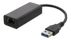 DELTACO Adapter USB-A 3.0 to Network Adapter - Black