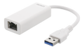 DELTACO Adapter USB-A 3.0 to Network Adapter - White