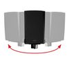 B-TECH Speaker Wall Mount Ultragrip Pro Side Clamp Black (BT77/B)