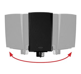 B-TECH Speaker Wall Mount Ultragrip Pro Side Clamp Black (BT77/B)