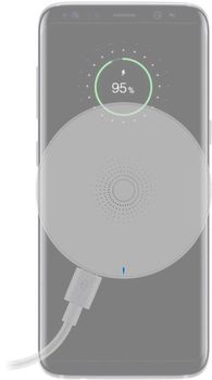 GOOBAY Wireless Power Wireless charger (5 W), white, white - for smartphones and QI standard devices (59878)