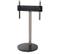 B-TECH Cantabria BTF801/BS Display Stand Maks 30kg/55", VESA opptil 600x400, rund fot, stål og sort herdet glass.