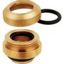 CORSAIR Fitting (hard tube),XF Hardline 4-pack (12mm OD compression_ gold) (CX-9052002-WW)