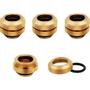 CORSAIR Fitting (hard tube),XF Hardline 4-pack (12mm OD compression_ gold) (CX-9052002-WW)