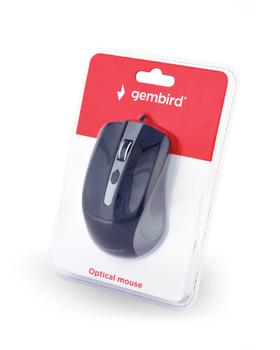 GEMBIRD MOUSE USB OPTICAL GREY/ BLACK MUS-4B-01-GB GEMBIRD (MUS-4B-01-GB)