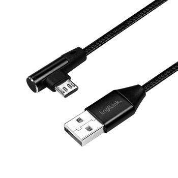 LOGILINK - USB 2.0 to micro-USB (90? angled) male, 1m (CU0142)