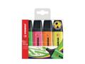 STABILO BOSS ORIGINAL Highlighter Chisel Tip 2-5mm Line Assorted Colours (Wallet 4) - 70/4