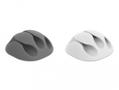 DELOCK Cable Holder with 3 feed-throughs Set 6 pieces