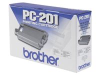 BROTHER Ribbon - Black - Refillable - 450 pages - for FAX 1010, 1020, 1030, IntelliFAX 1170, 1270, 1570, 1575, MFC 1770, 1780, 1870, 1970 (PC201)