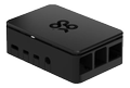 OKdo Raspberry Pi 4 standard case, 3 piece design, black