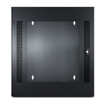 APC NetShelter WX 13U w/ Threaded Hole Vertical Mounting Rail Glass Front Door Black (AR100)
