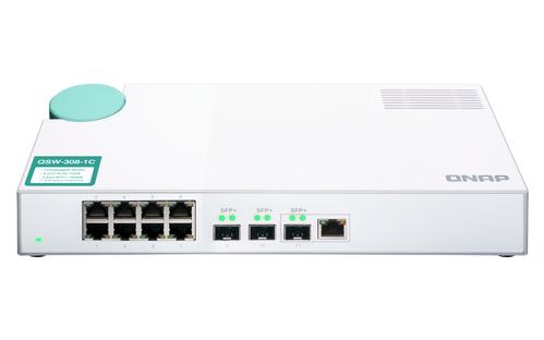 QNAP QSW-308-1C SWITCH 8PORT 1GBPS 3PORT SFP+ 1RJ45 10G COMBOPORT PERP (QSW-308-1C)