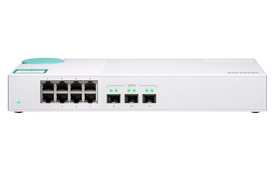 QNAP QSW-308S SWITCH 8PORT 1GBPS 3PORT SFP+ UNMANAGED SWITCH PERP (QSW-308S)