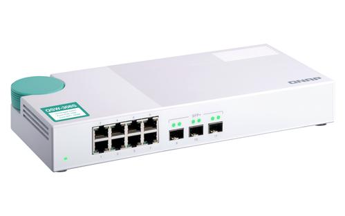 QNAP QSW-308S SWITCH 8PORT 1GBPS 3PORT SFP+ UNMANAGED SWITCH PERP (QSW-308S)