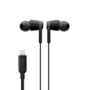 BELKIN Bedraad Koptelefoon Onder het oor Lightning Met microfoon Stereo Zwart (G3H0001BTBLK)