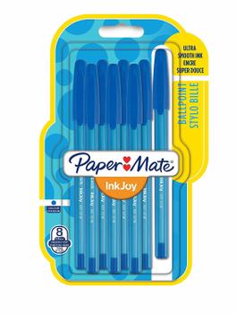 PAPERMATE PAPER MATE Kugelschreiber InkJoy 100 Kappe 8St. M Blau (1956742)