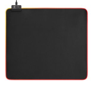 DELTACO RGB mouse pad, 45x40cm, 13 LED modes, black (GAM-078)