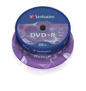 VERBATIM DVD+R 16x 4,7GB spindle (25)