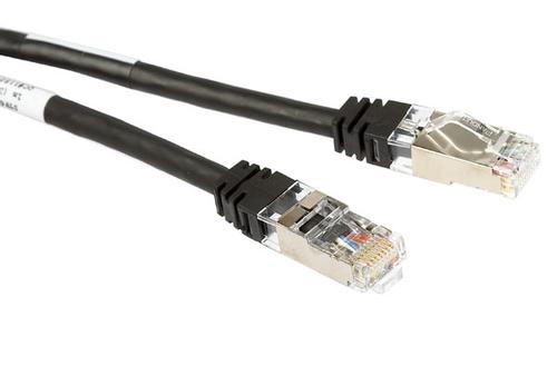 PANDUIT Cat 6A S/FTP black 1m AWG 26 , RapidID , high performance (STP6X1MBL)