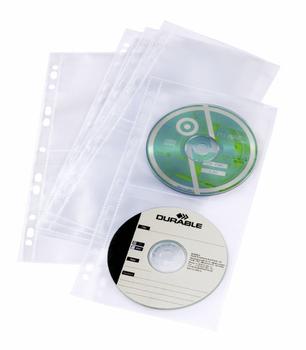 DURABLE CD/DVD COVER LIGHT S 5 Stück transparent (528219)
