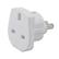 LINDY Lindy UK to US/AU Adapter Plug. White Factory Sealed